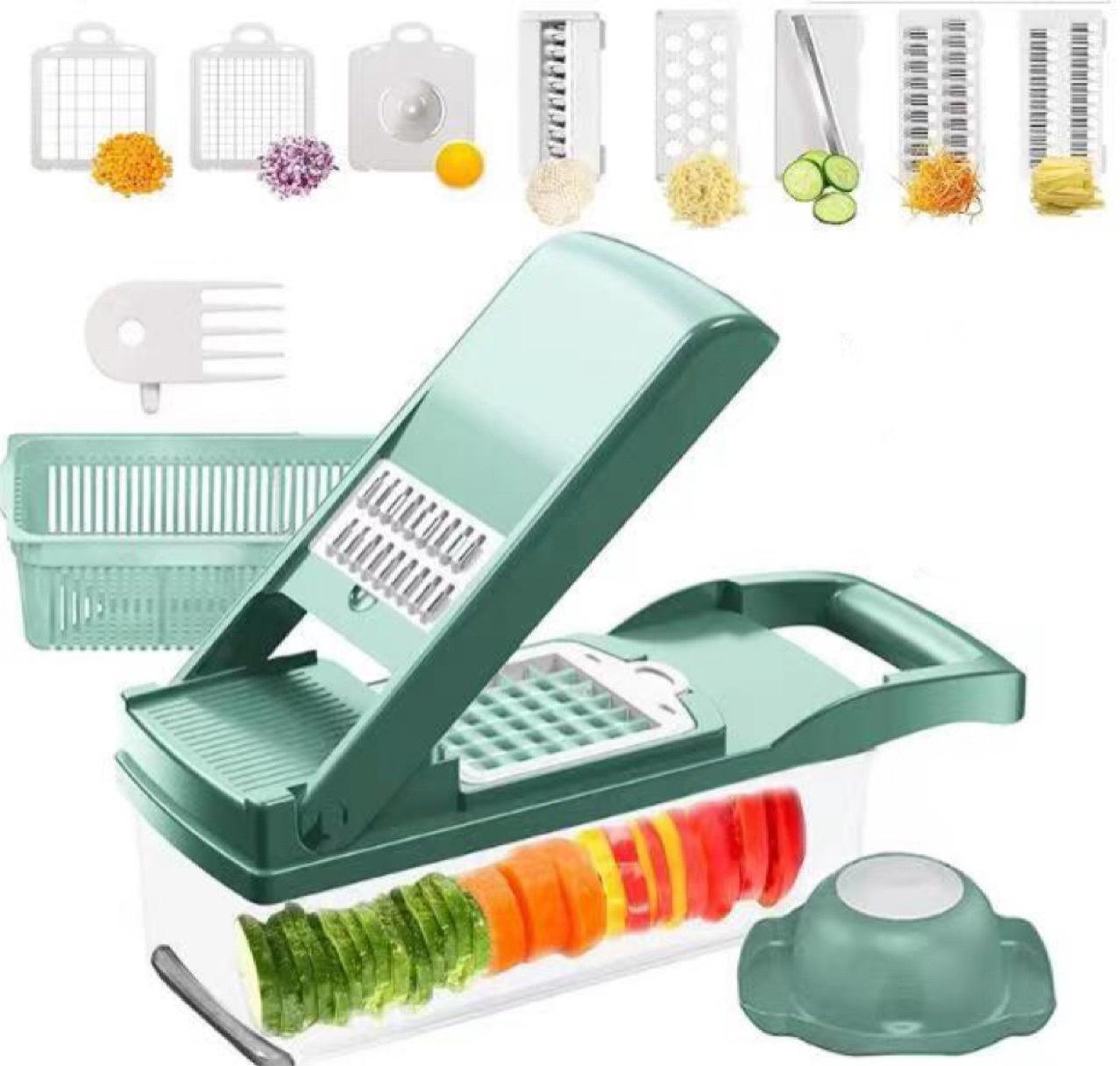 12-in-1 Ultimate Veggie Chopper & Slicer - Fast, Fresh, and Effortless Prep - Leavsley